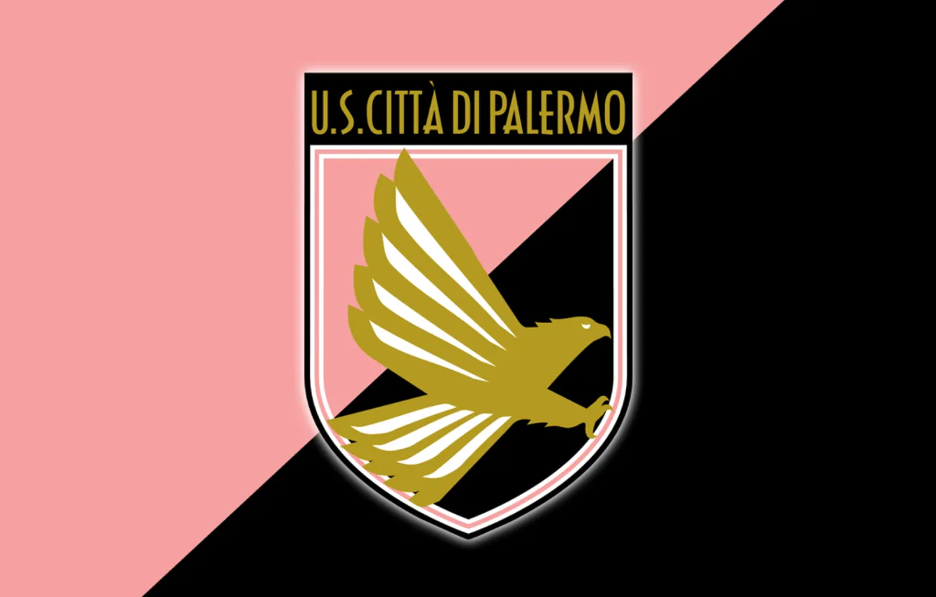 Photo wallpaper football club, Series A, Palermo, Palermo, Pink-black