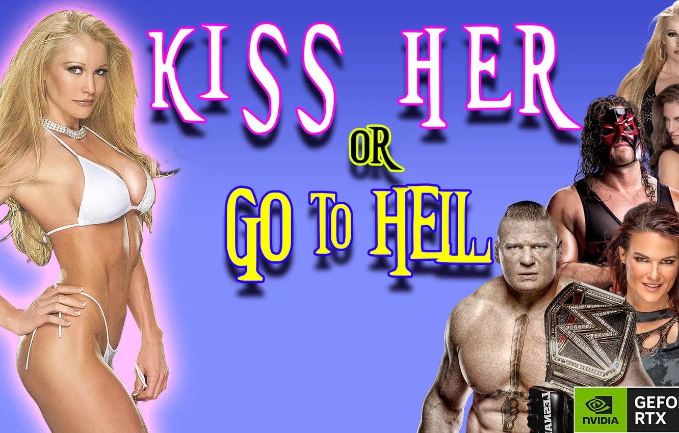 Photo wallpaper rock, games, WWE, ps2, Sable, smackpain, smackdownherecomesthepain, brocklesnar