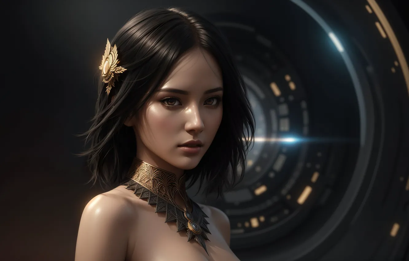 Photo wallpaper girl, fantasy, art, digital art, fantasy art, fantasy girl, Stable Diffusion, Neuronet