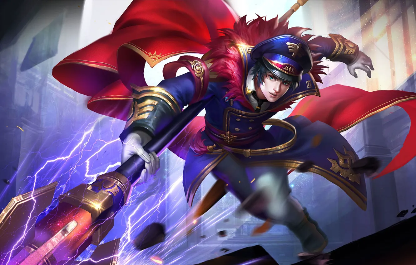 Photo wallpaper warrior, guy, warrior, King of Glory