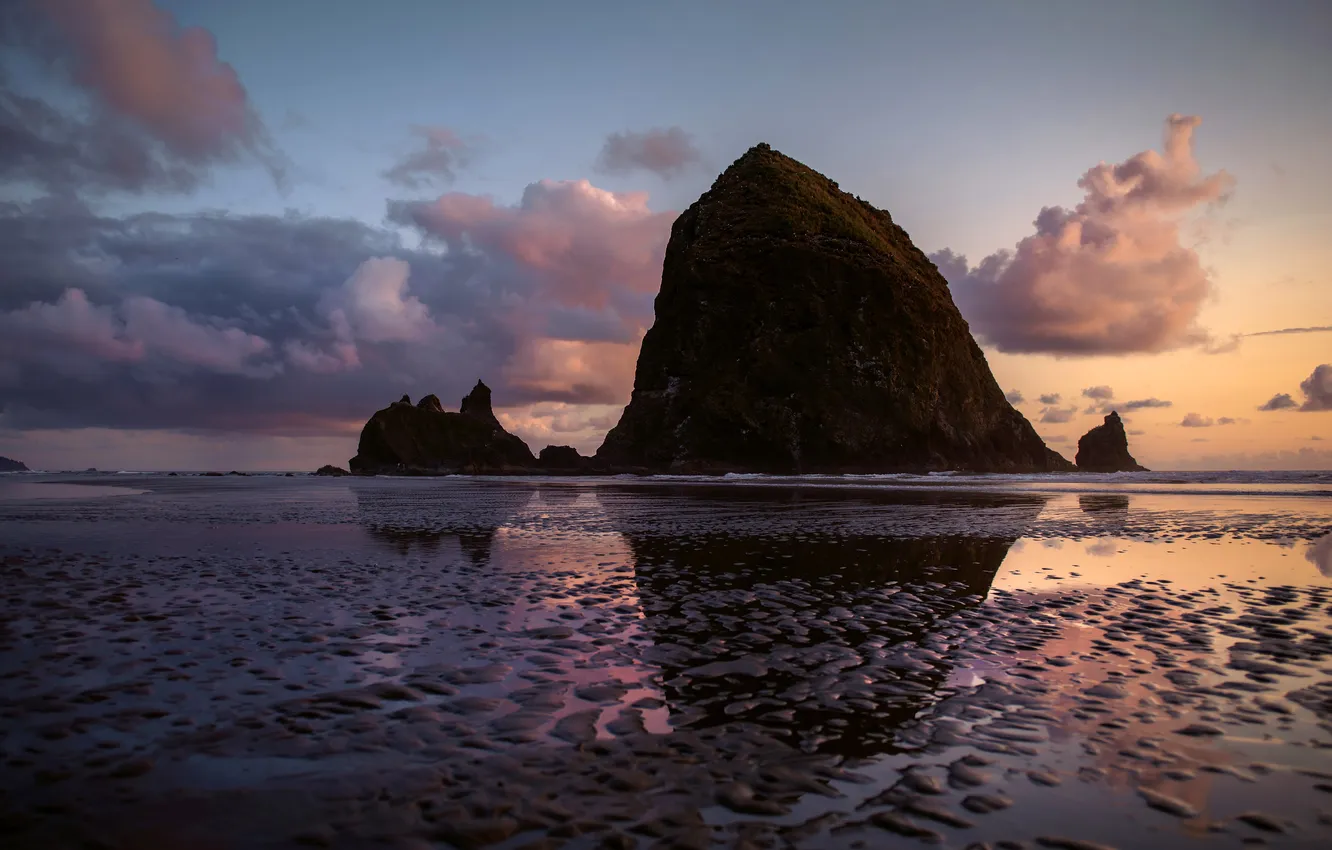 Photo wallpaper United States, Oregon, Oregon, United States Of America, Rock Coast Beach, Rock Coast Beach