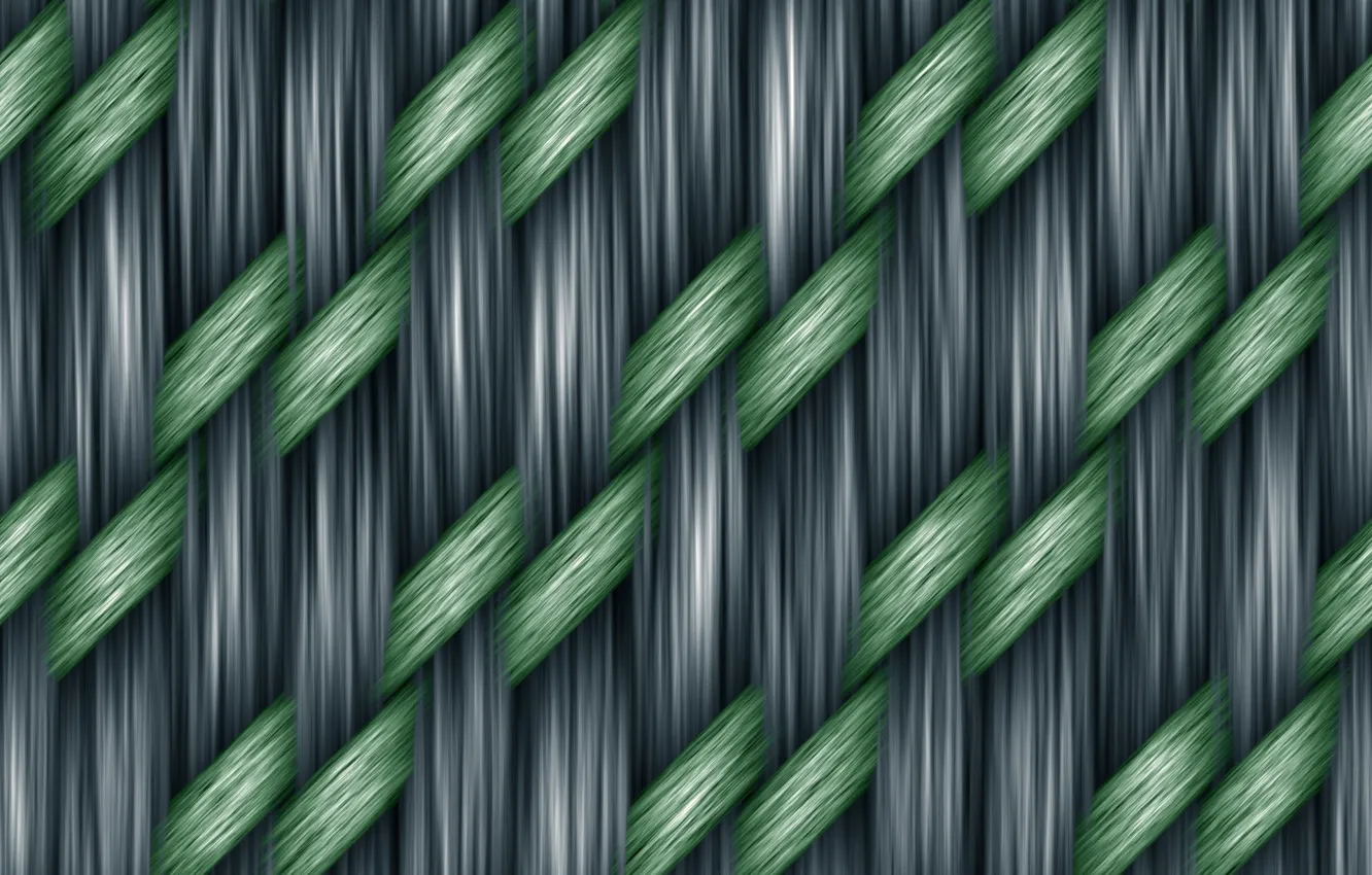Photo wallpaper canvas, grey, green, netting