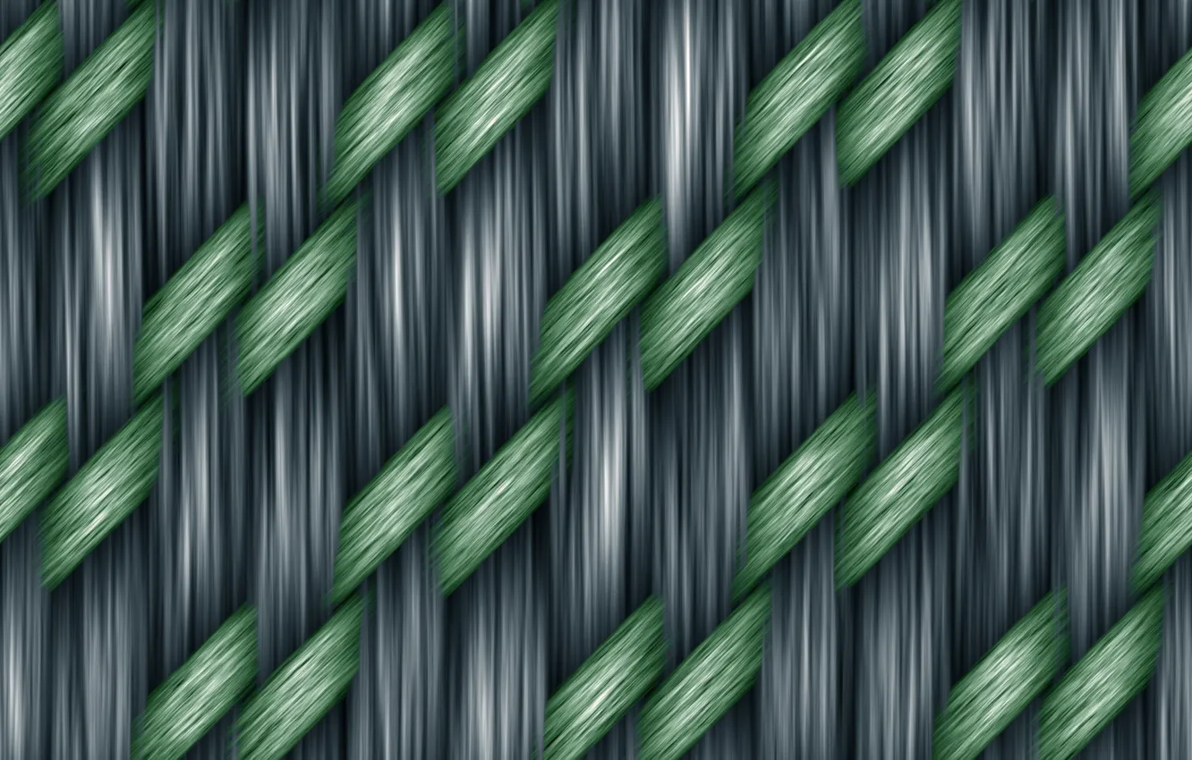 Photo wallpaper canvas, green, grey, netting
