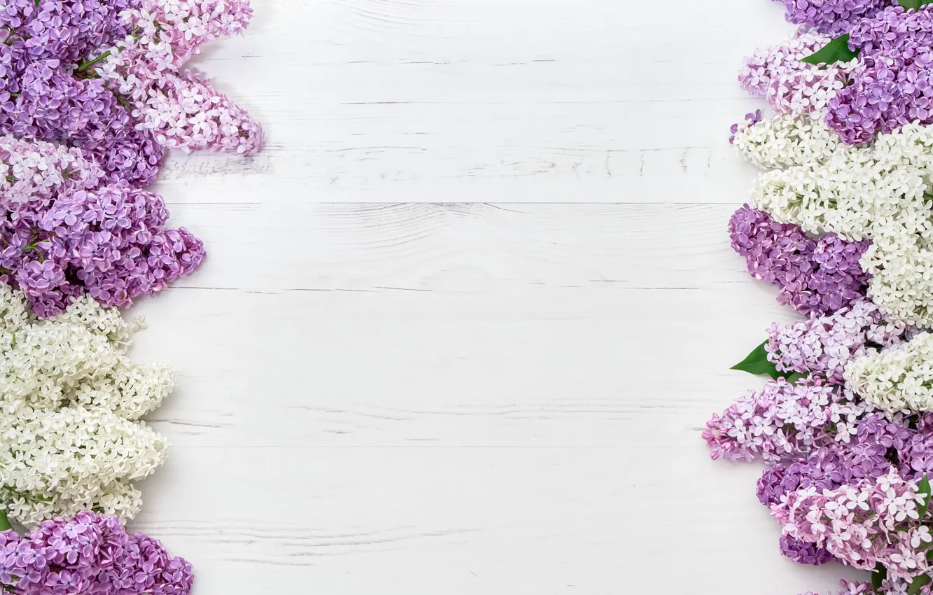 Photo wallpaper white, flowers, background, pink, wood, lilac, LAIMDOTA GRIVANE