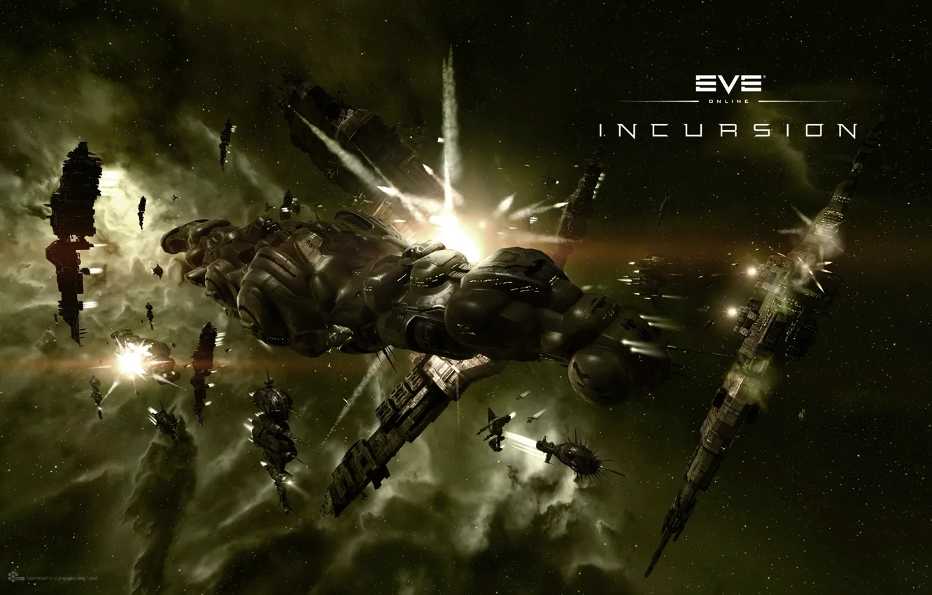 Photo wallpaper space, space, Navy, spaceship, invasion, EVE online, CCP Games, New Eden