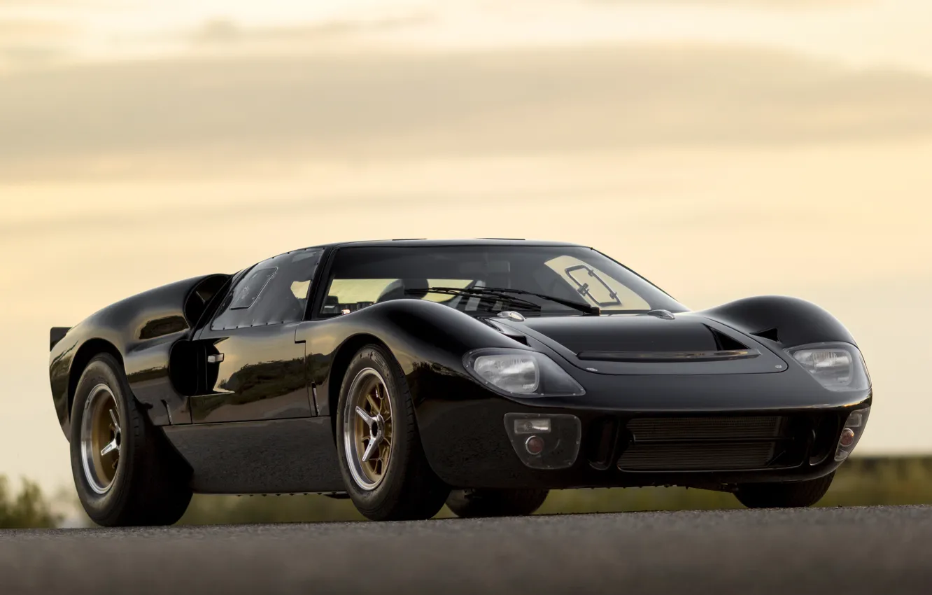 Photo wallpaper ford, black, gt40, superformance