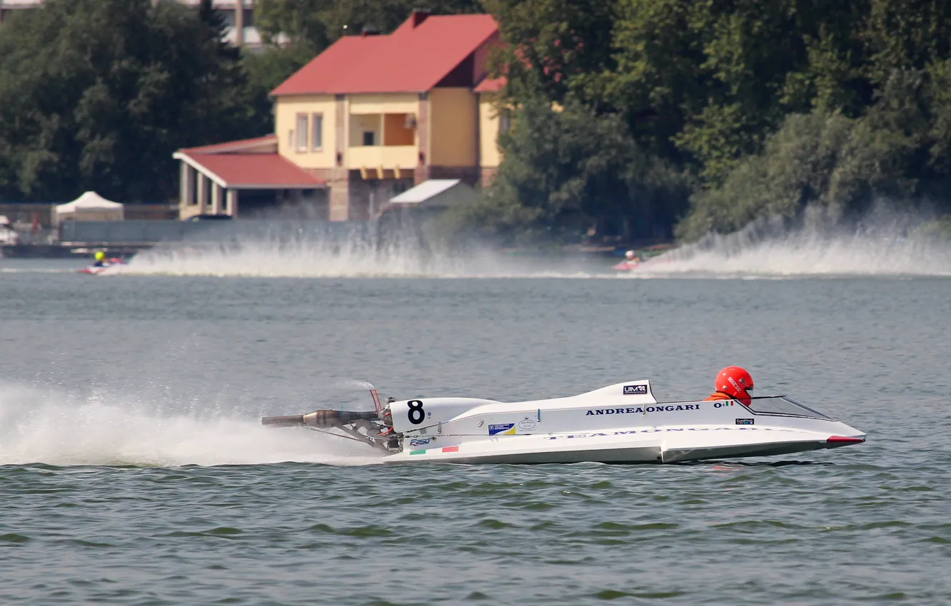 Photo wallpaper race, boat, speed