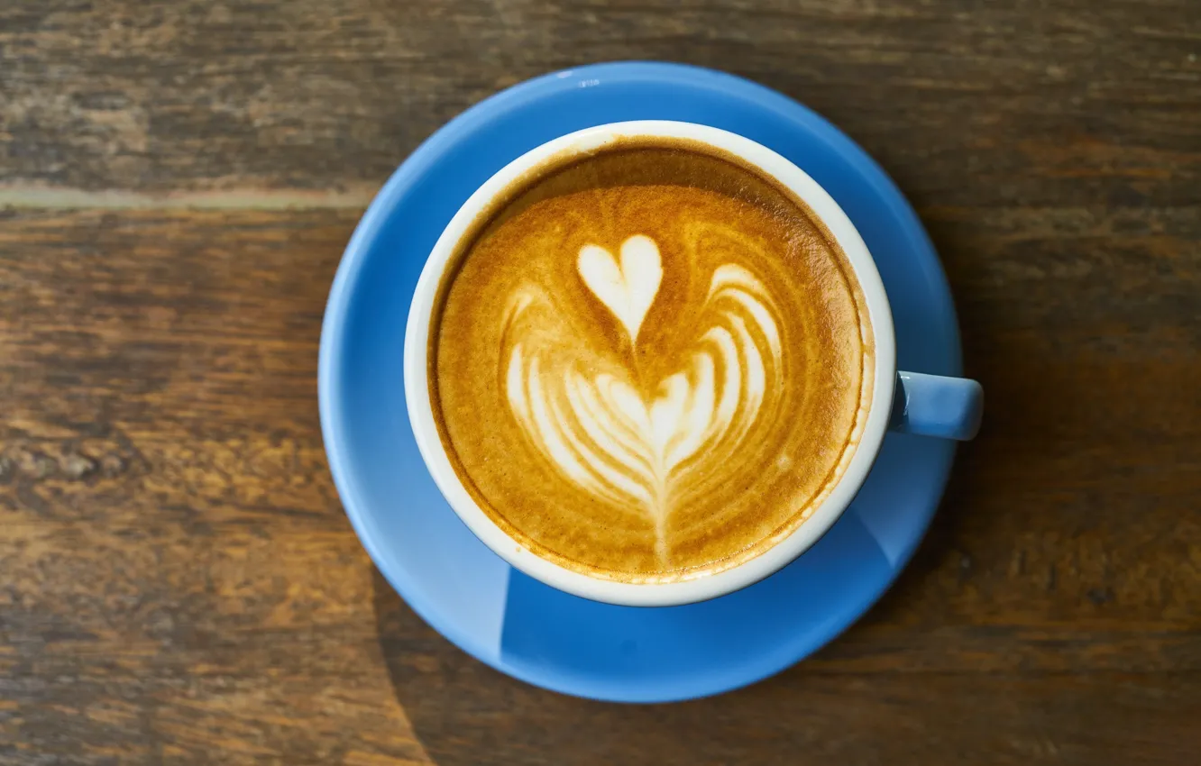 Photo wallpaper foam, saucer, coffee, Cup, Breakfast