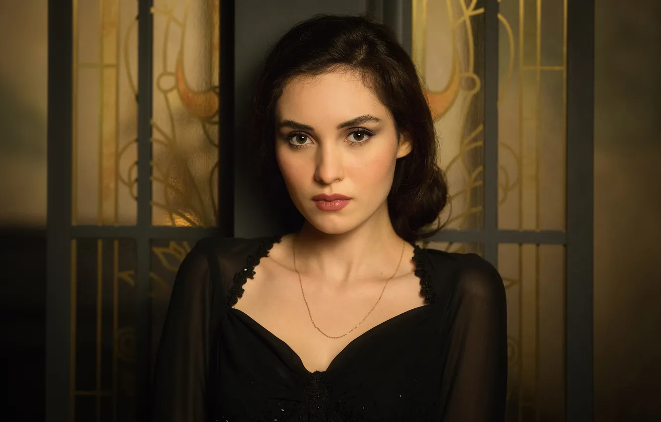 Photo wallpaper look, model, brunette, beauty, Alexey Nazarov, Anna Melikhova