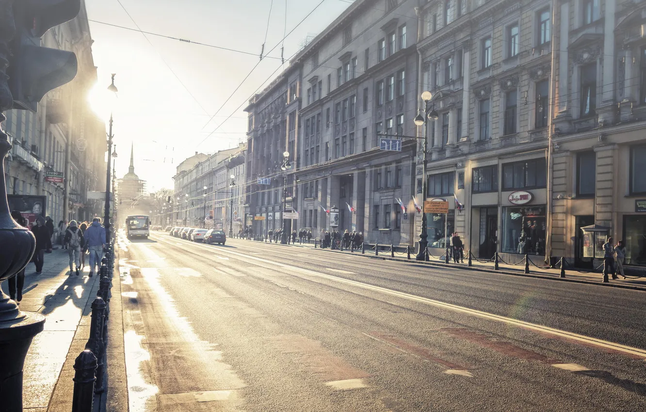 Photo wallpaper Peter, Saint Petersburg, Russia, St. Petersburg, Nevsky Prospekt