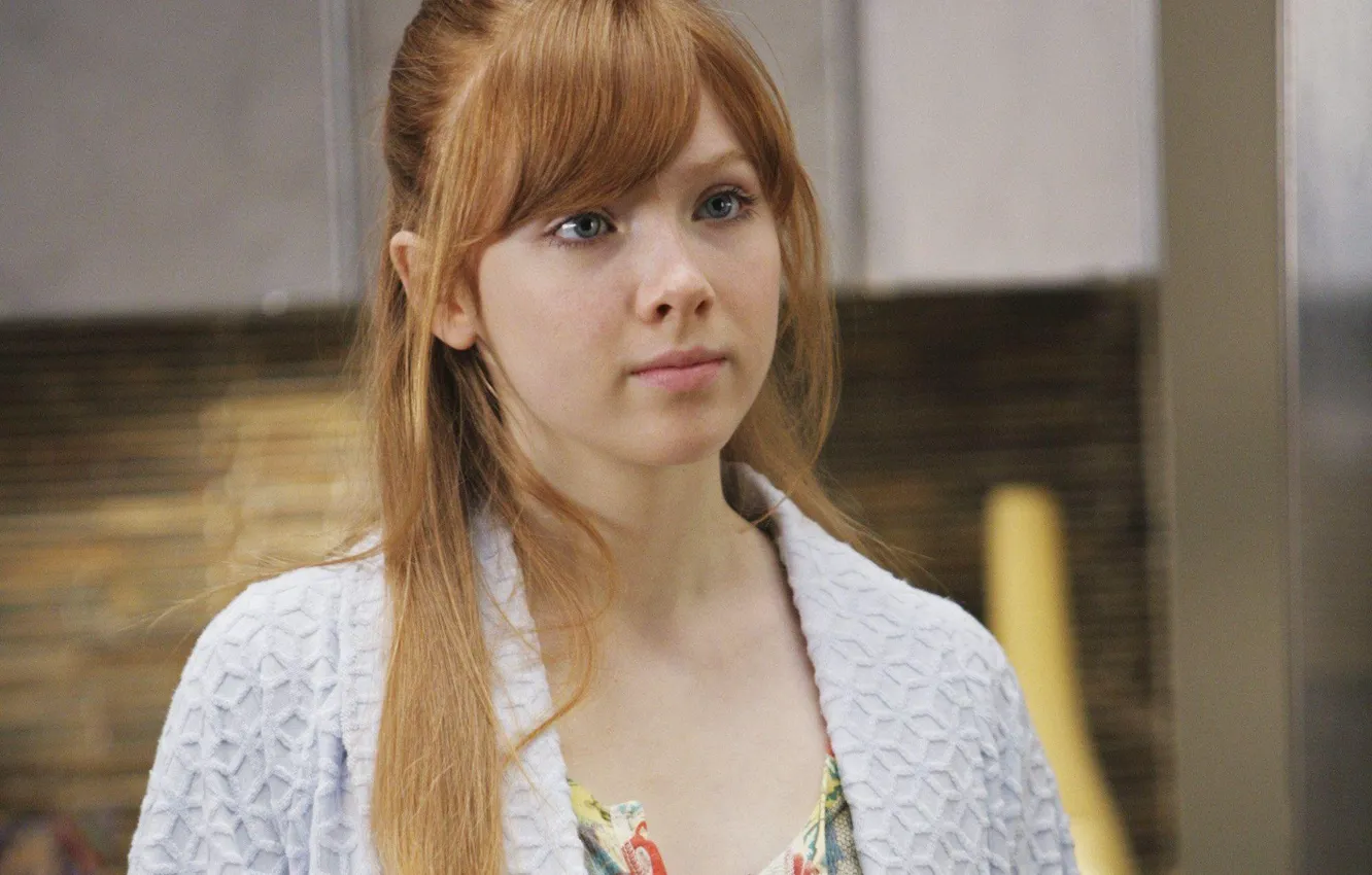 Photo wallpaper eyes, look, girl, actress, red, girl, the series, beautiful