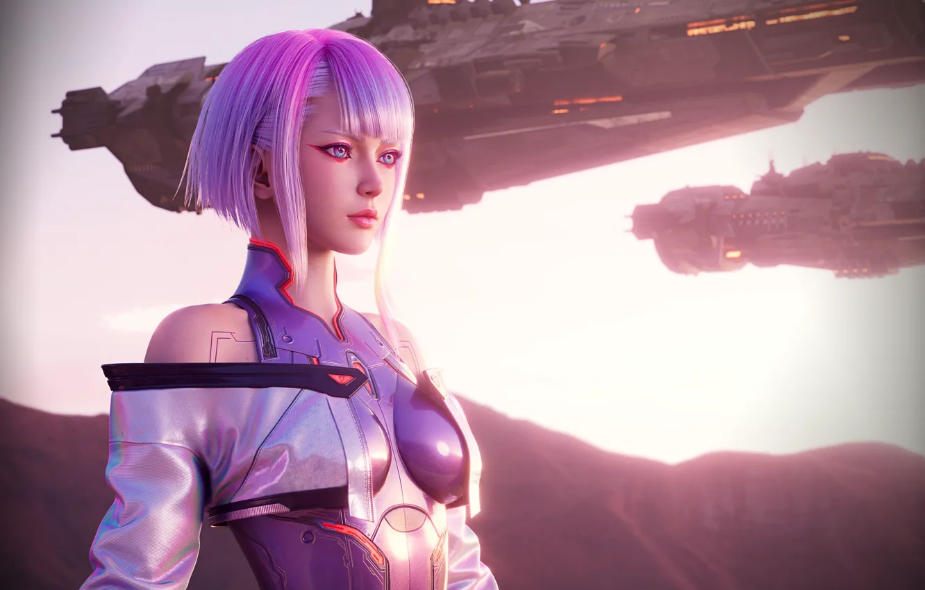 Photo wallpaper Lucy, Cyberpunk, Edgerunners