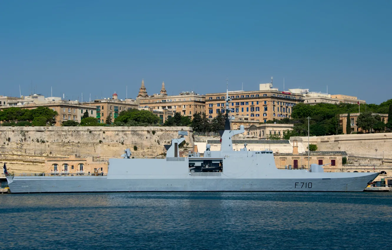 Photo wallpaper frigate, Malta, visit, La Fayette