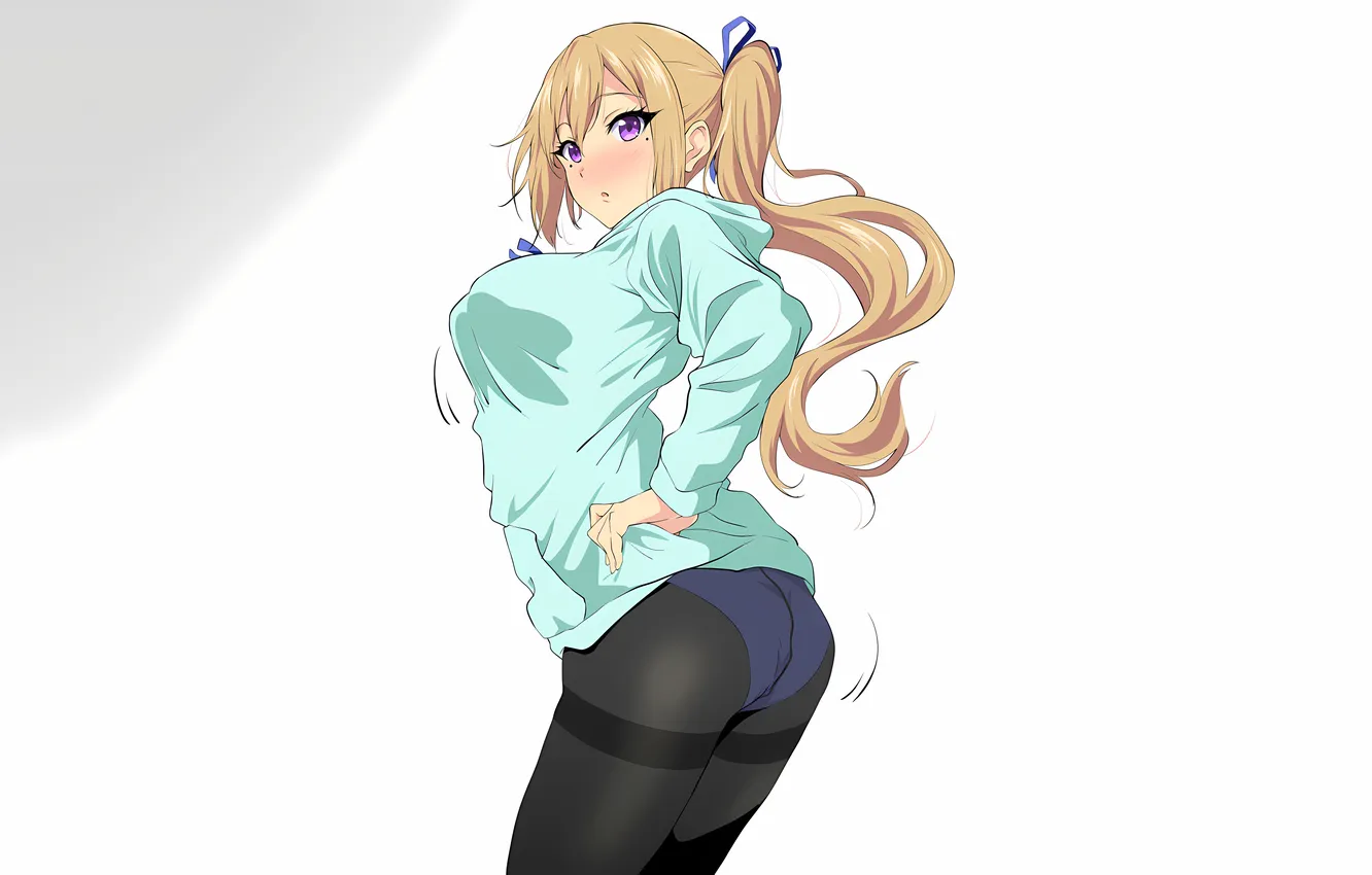 Photo wallpaper girl, sexy, lingerie, ass, panties, long hair, boobs, sexy girl