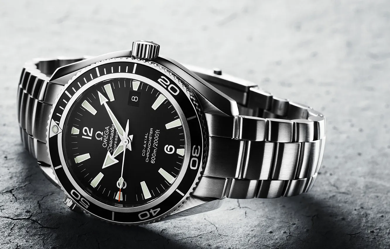 Photo wallpaper watch, Omega, time, Seamaster