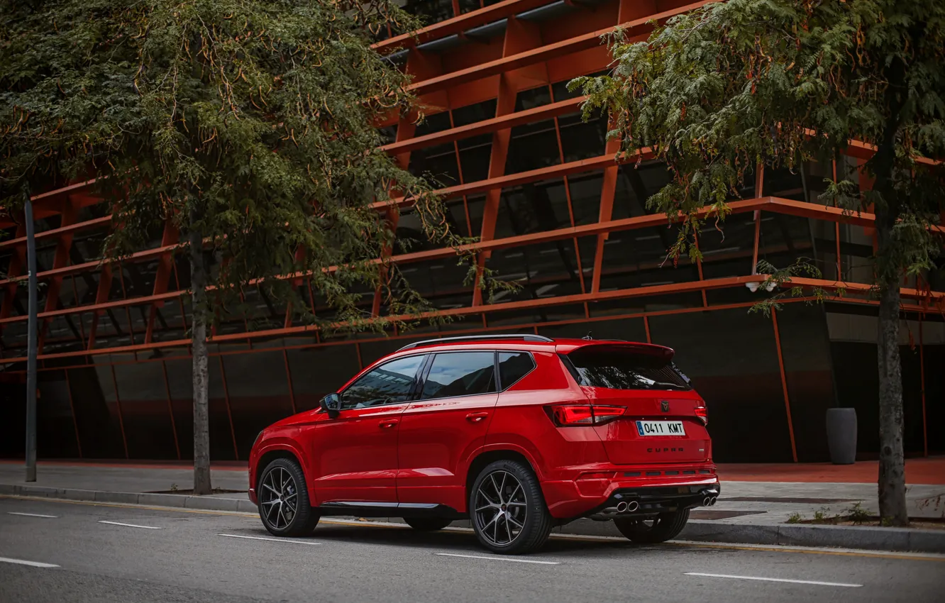 Photo wallpaper street, 2018, SUV, Seat, Cupra, Ateca