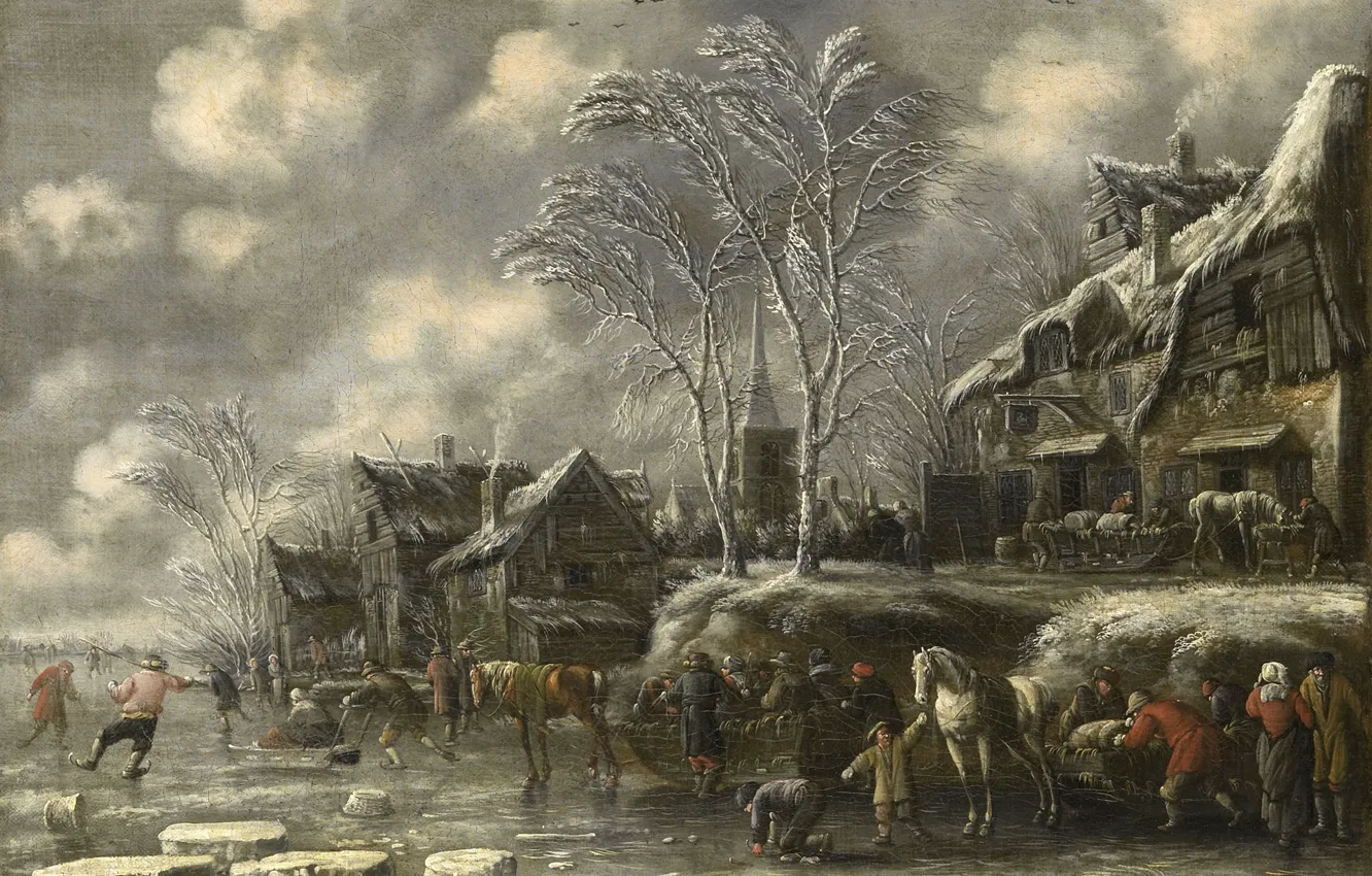 Photo wallpaper landscape, Winter, picture, Thomas Heremans