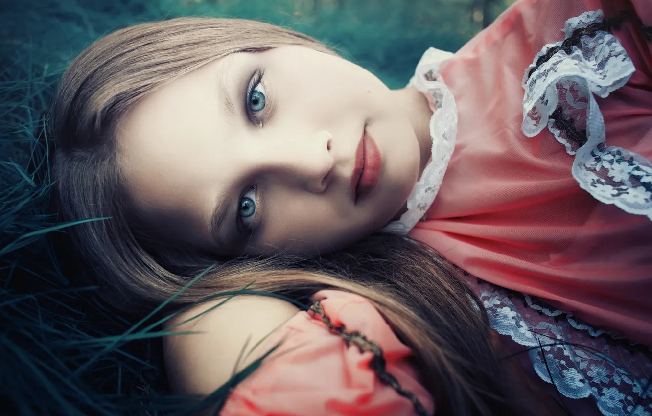 Photo wallpaper look, eyes, sponge