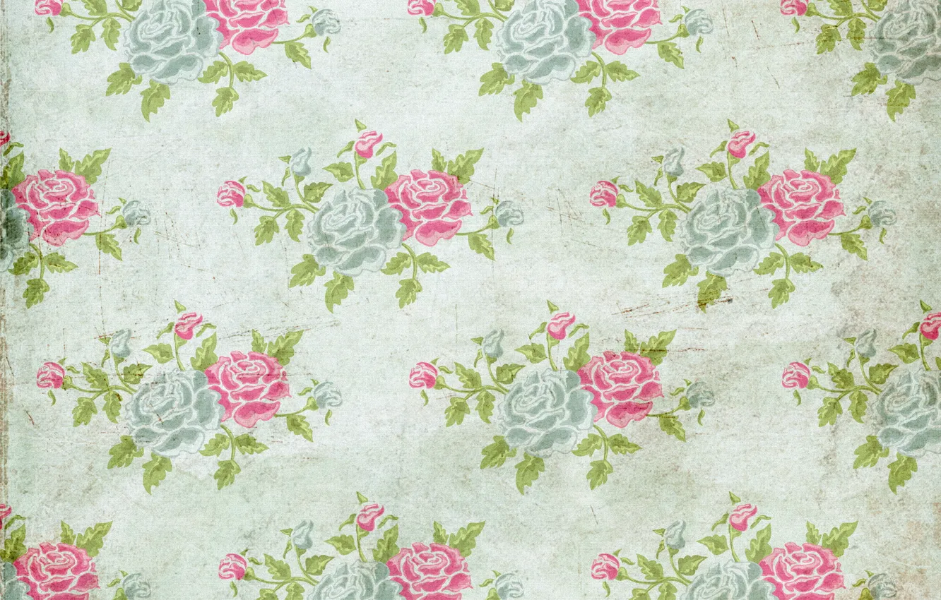 Photo wallpaper background, roses, wallpaper, ornament, vintage, texture, floral, pattern