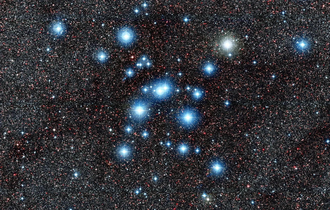 Photo wallpaper Scorpius, Wide Field View, Messier 7, Starcluster, NGC 6475, M 7