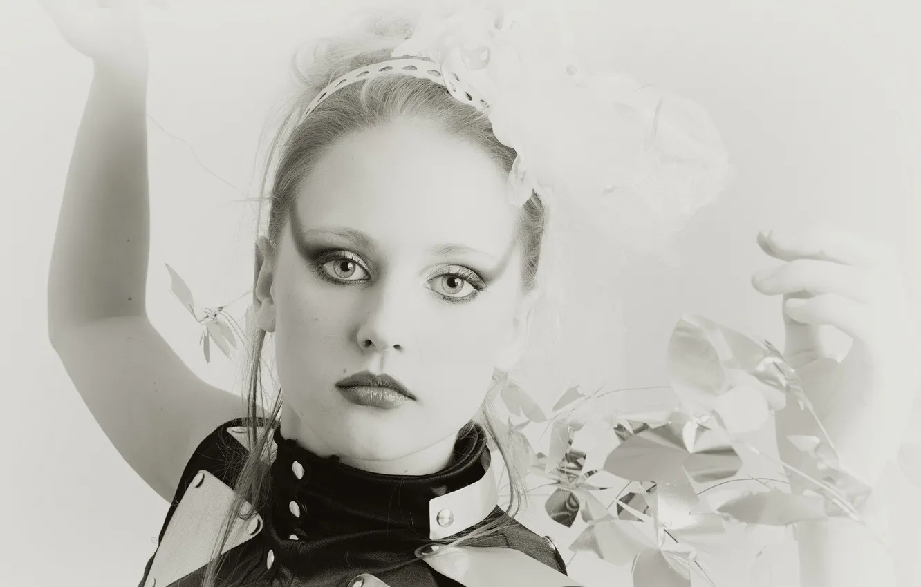 Photo wallpaper girl, background, portrait