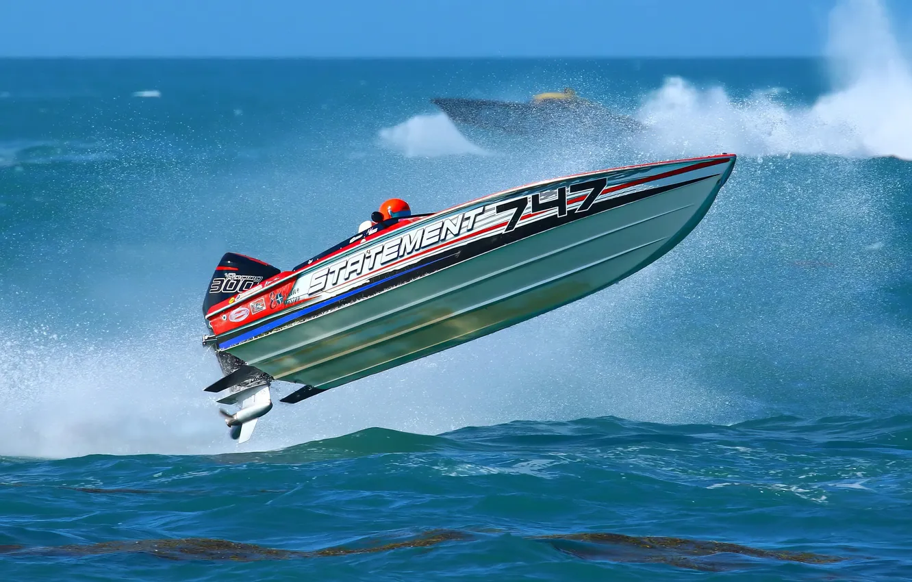 Photo wallpaper race, boat, speed