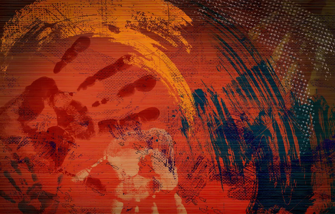 Photo wallpaper abstraction, style, Hand, palm