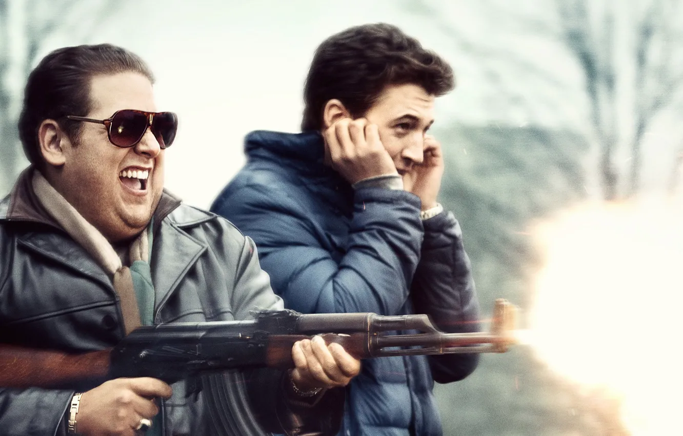 Photo wallpaper cinema, fire, flame, gun, Blizzard, weapon, snow, man