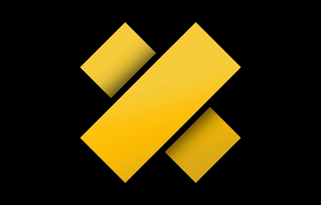 Photo wallpaper yellow, black, strip, logo, logo, black, yellow, rap
