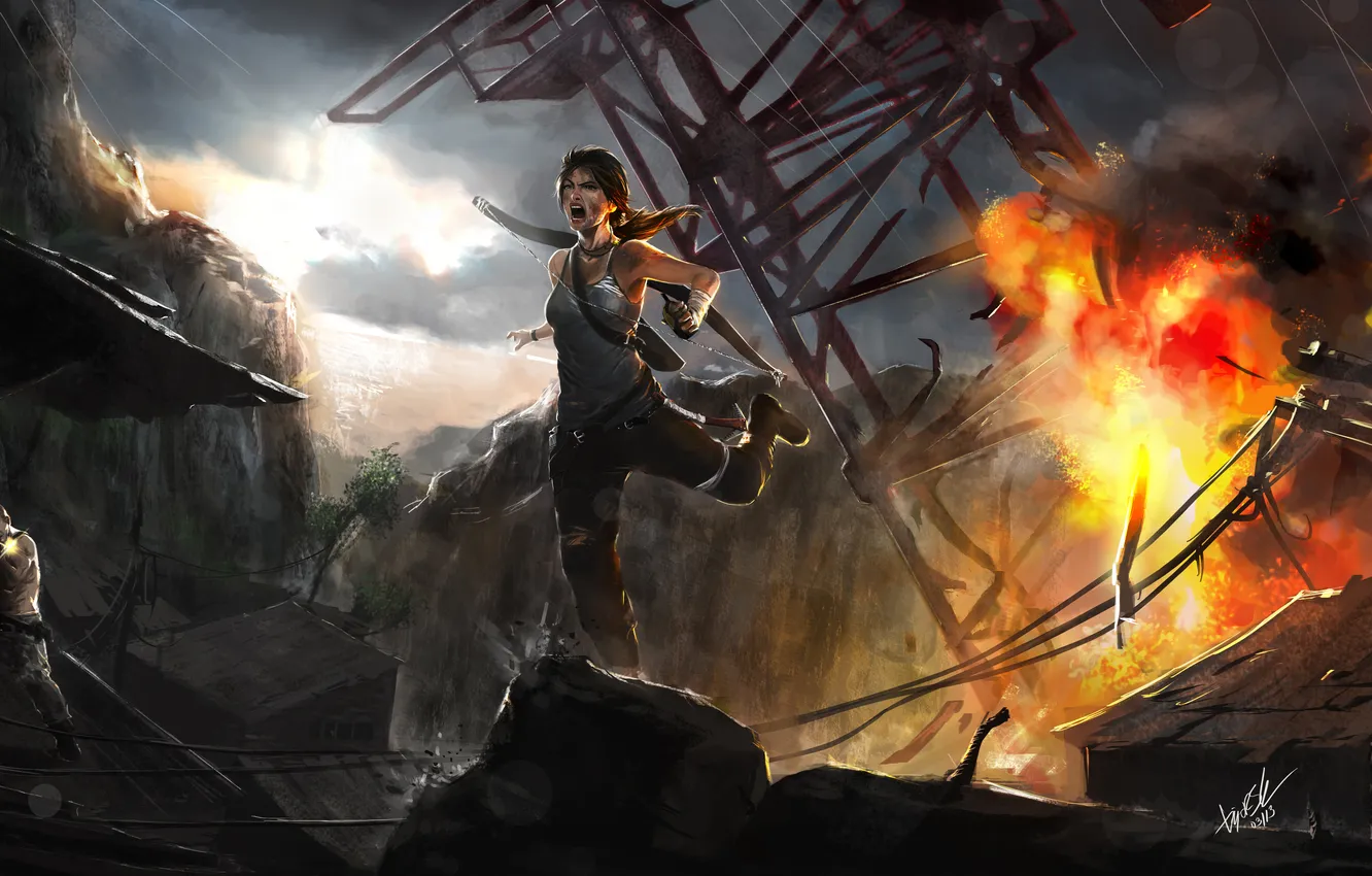 Photo wallpaper Tomb Raider, Lara Croft, Tomb raider