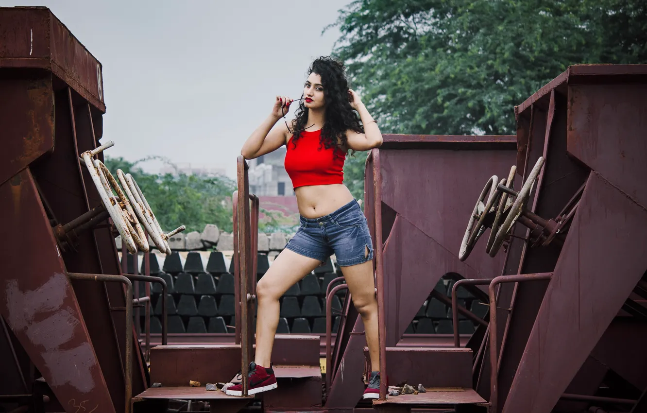 Photo wallpaper girl, hot, sexy, eyes, smile, beautiful, figure, model