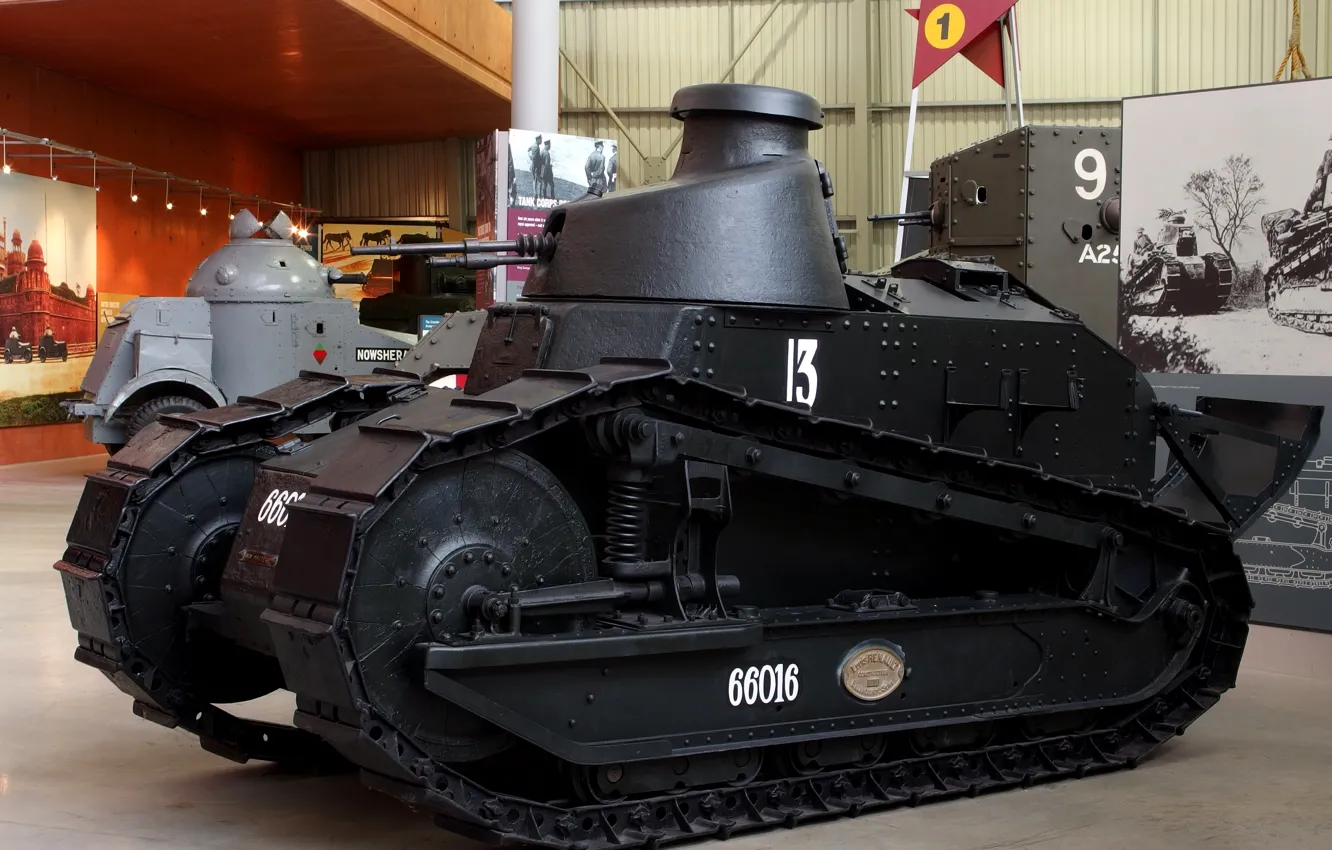 Photo wallpaper serial, first, French, light tank, Renault FT-17, Renault FT-17