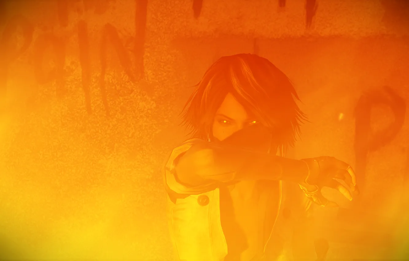 Photo wallpaper girl, light, the film, the game, smoke, hunter, remember me, Nilin