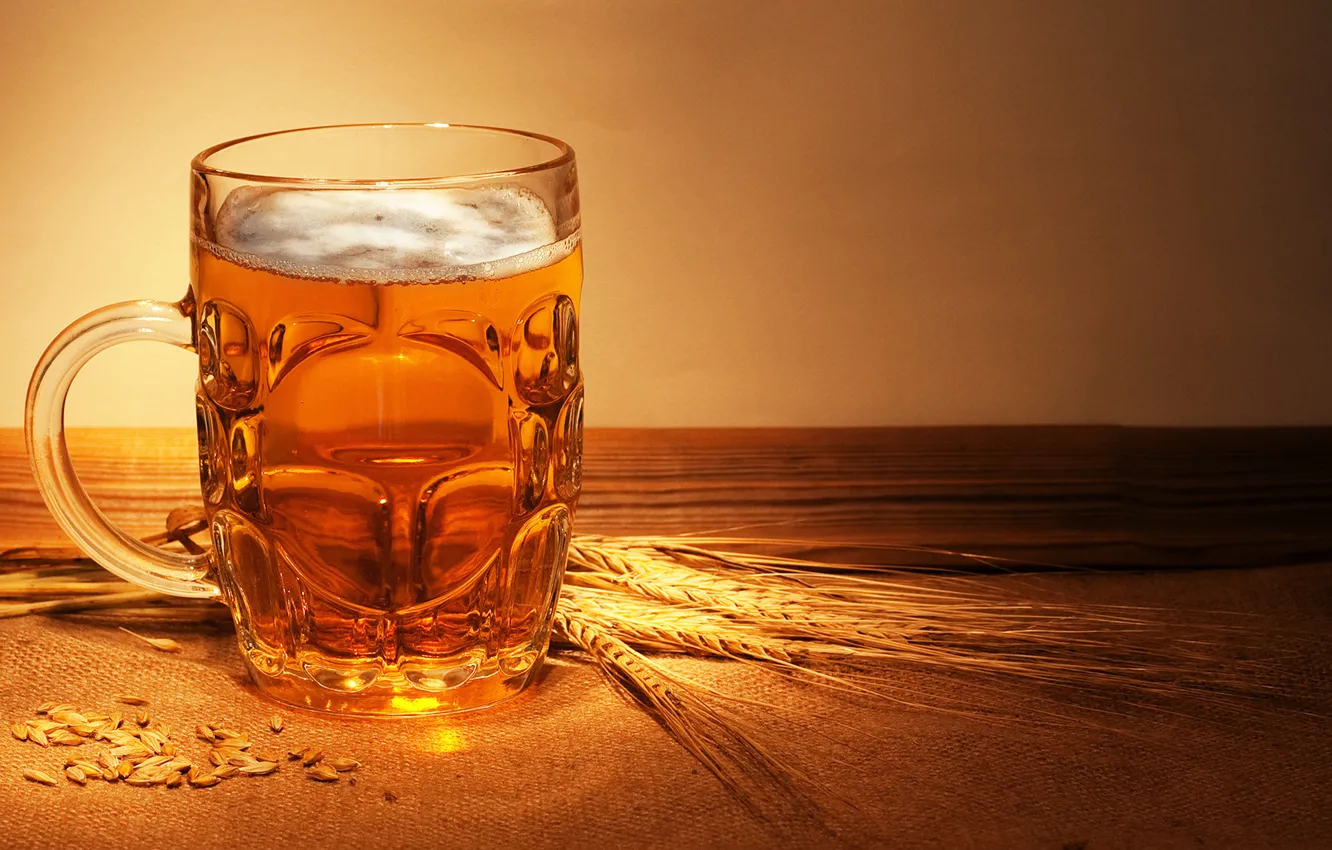 Photo wallpaper glass, brew, beer))), merchant