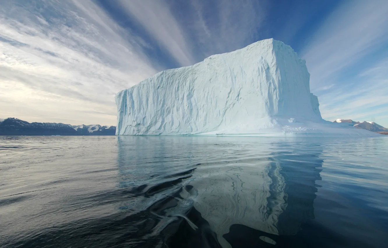 Photo wallpaper cold, ice, sea, iceberg, floe, North, Arctic