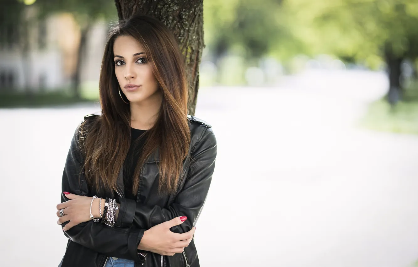Photo wallpaper look, model, beauty, Carlotta