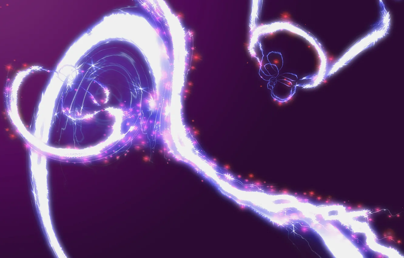 Photo wallpaper purple, lights, purple