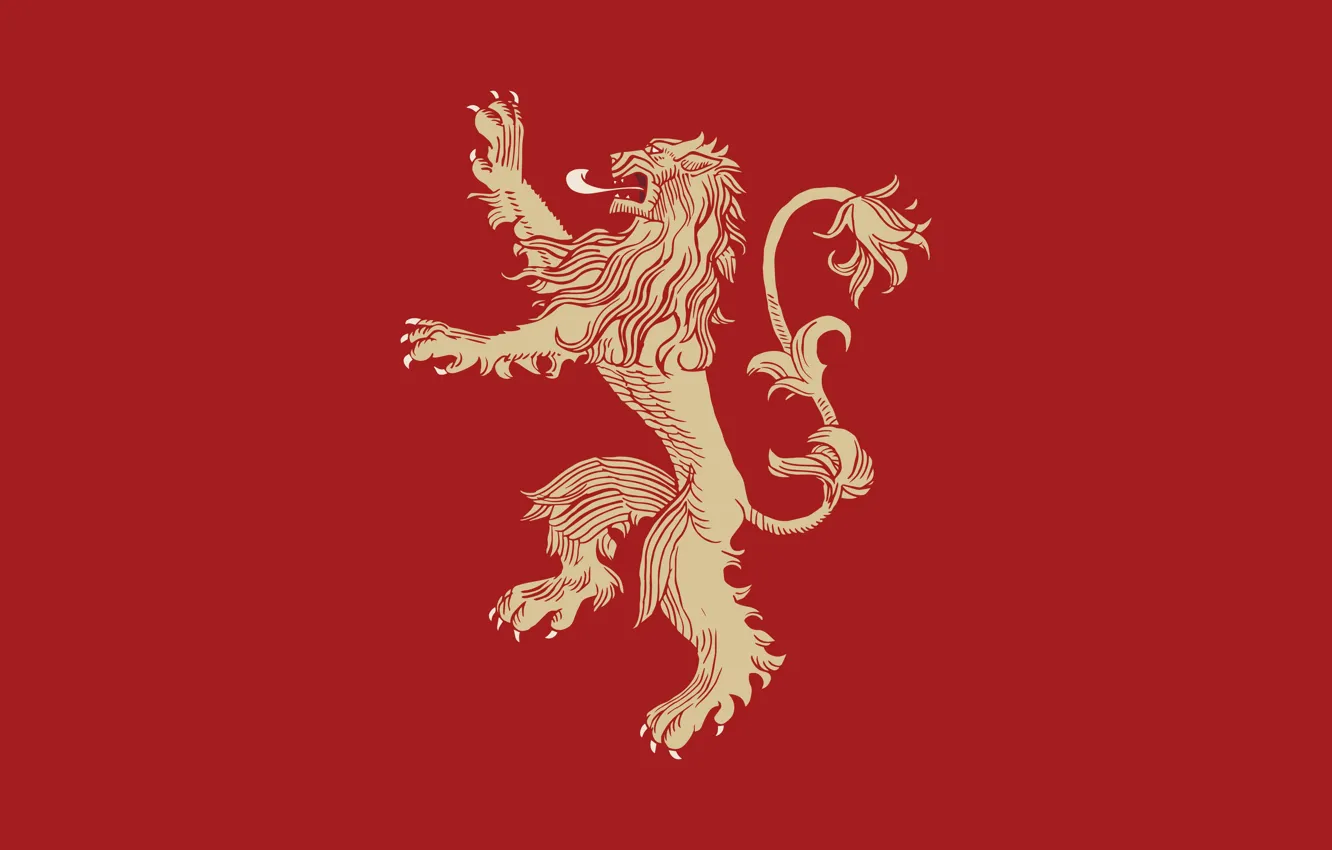 Photo wallpaper minimalism, Leo, book, the series, coat of arms, A Song of Ice and Fire, game …