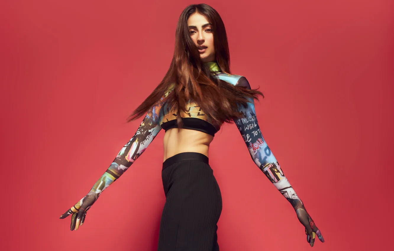 Photo wallpaper girl, hot, sexy, fashion, eyes, smile, beautiful, figure