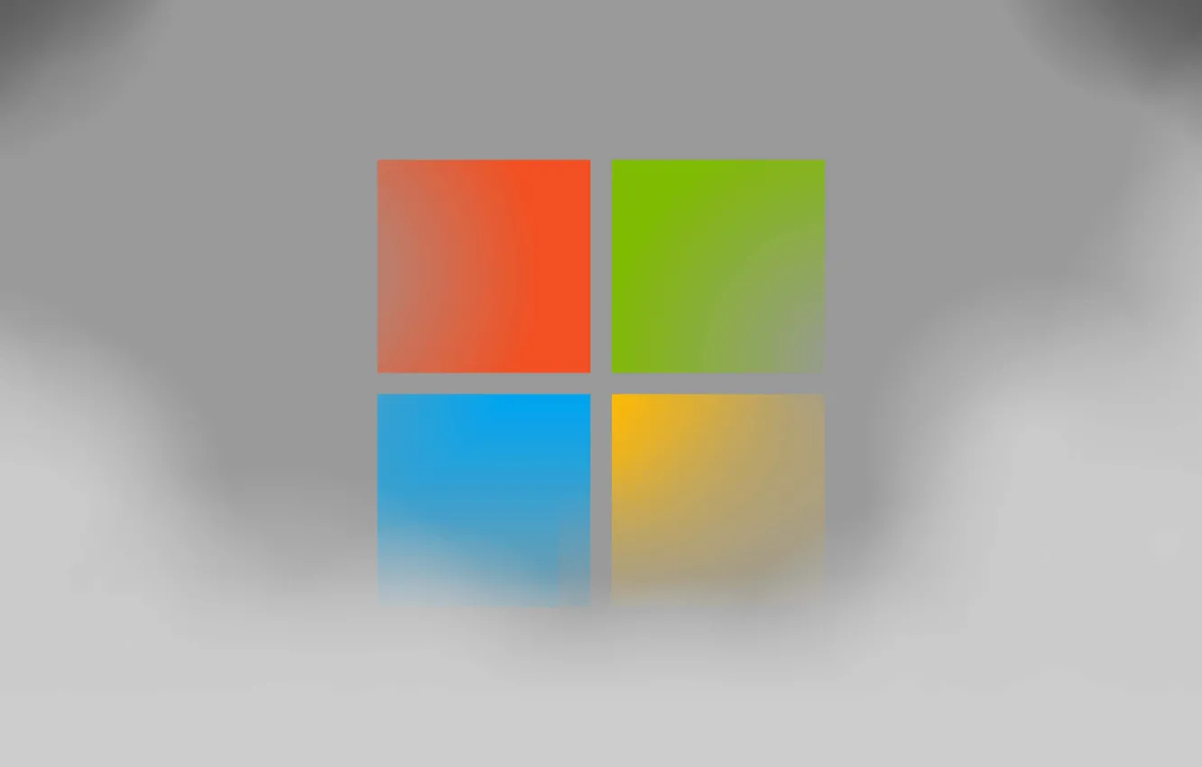 Photo wallpaper logo, squares, windows