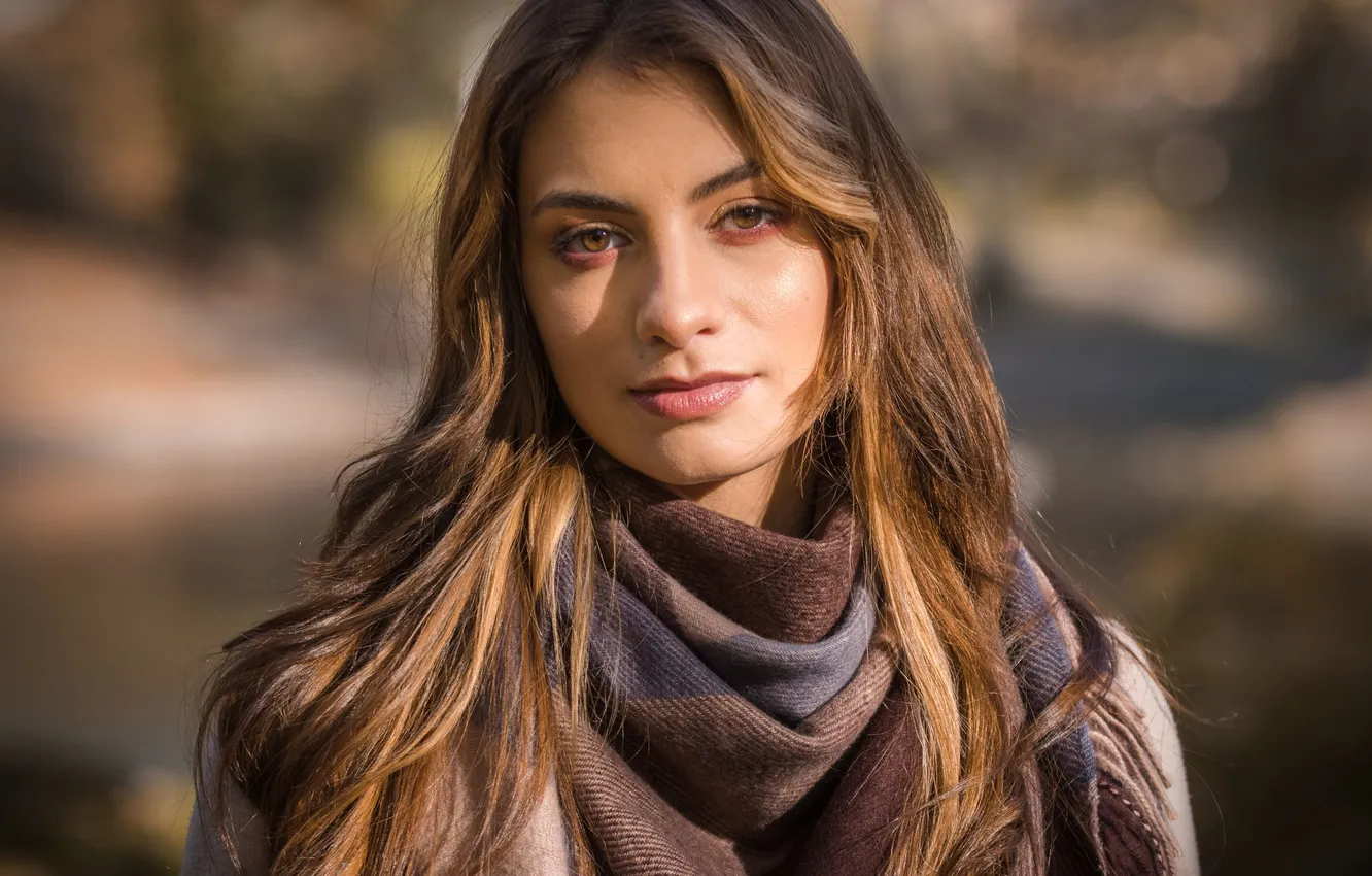 Photo wallpaper look, portrait, Daria, Maciej Werbliński