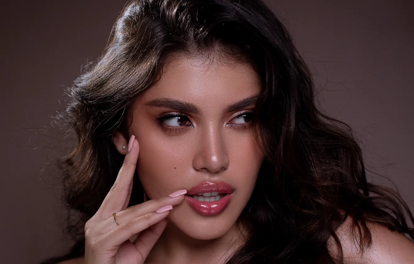 Photo wallpaper girl, sexy, hot girl, eyes, smile, beautiful, model, pretty