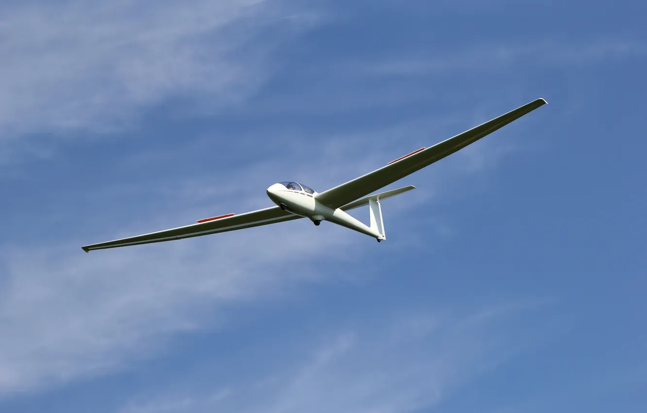 Photo wallpaper sky, blue, airplane, pilot, glider, training, gliding, sailplane