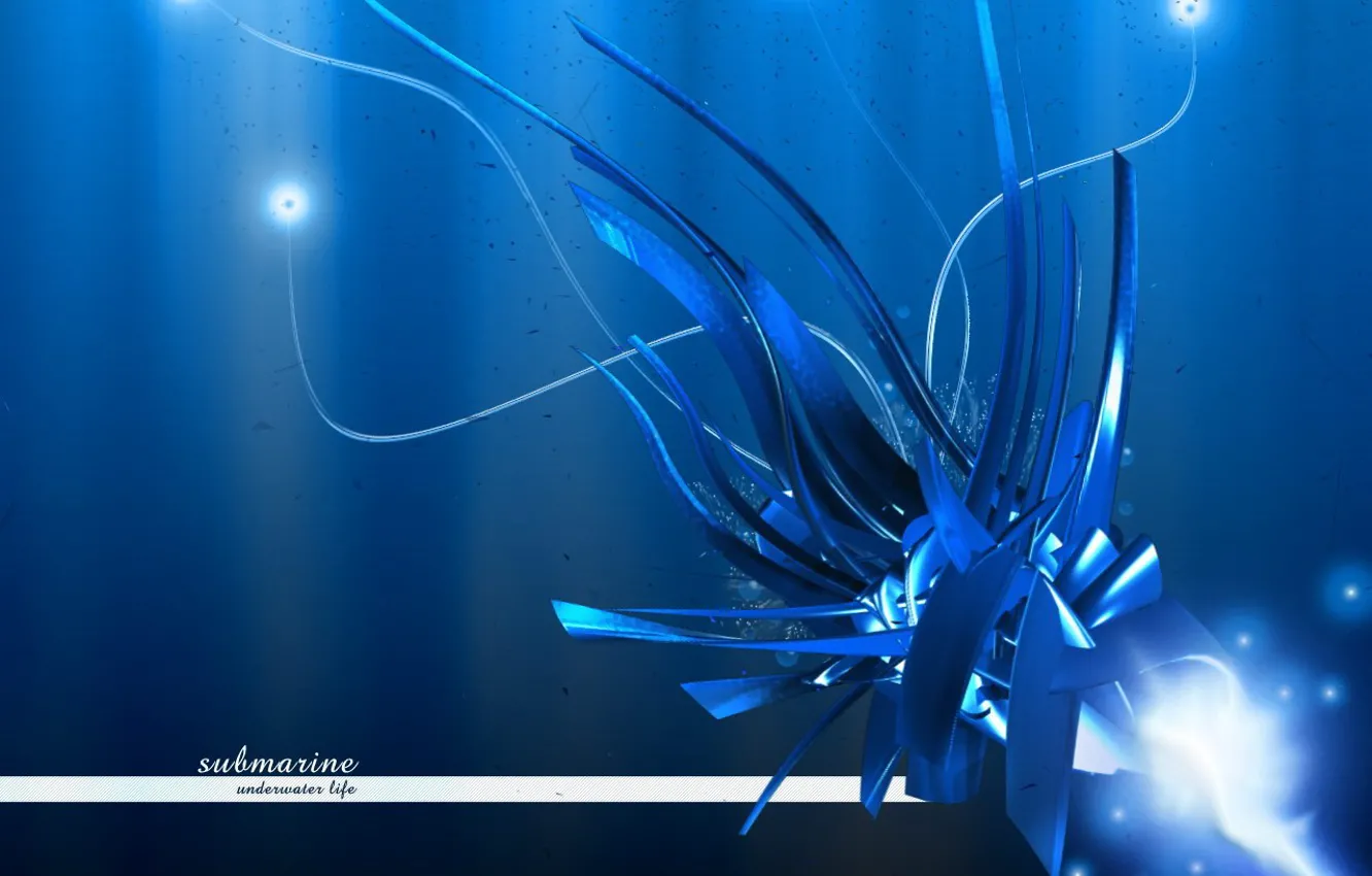 Photo wallpaper energy, blue, glow