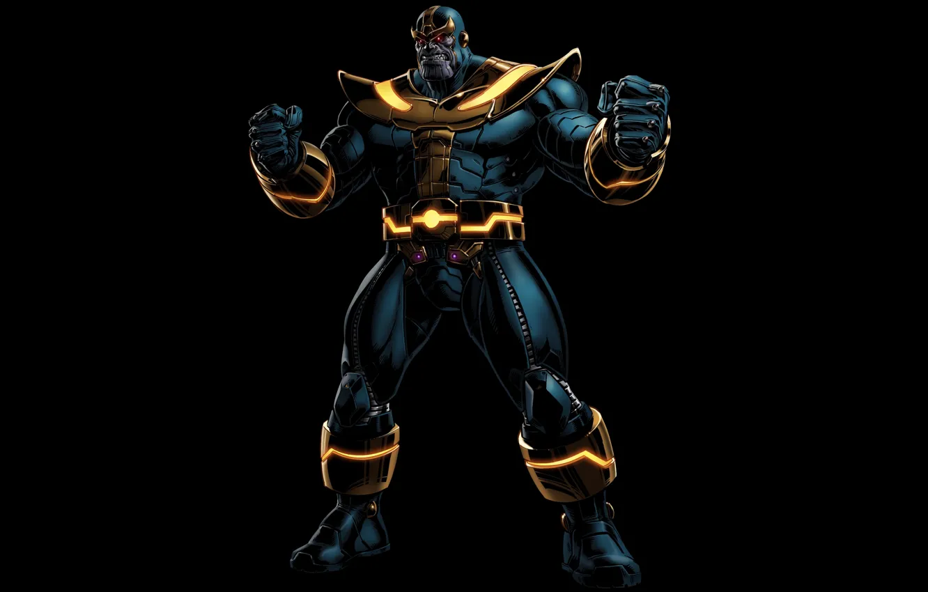 Photo wallpaper background, black, Comics, Thanos
