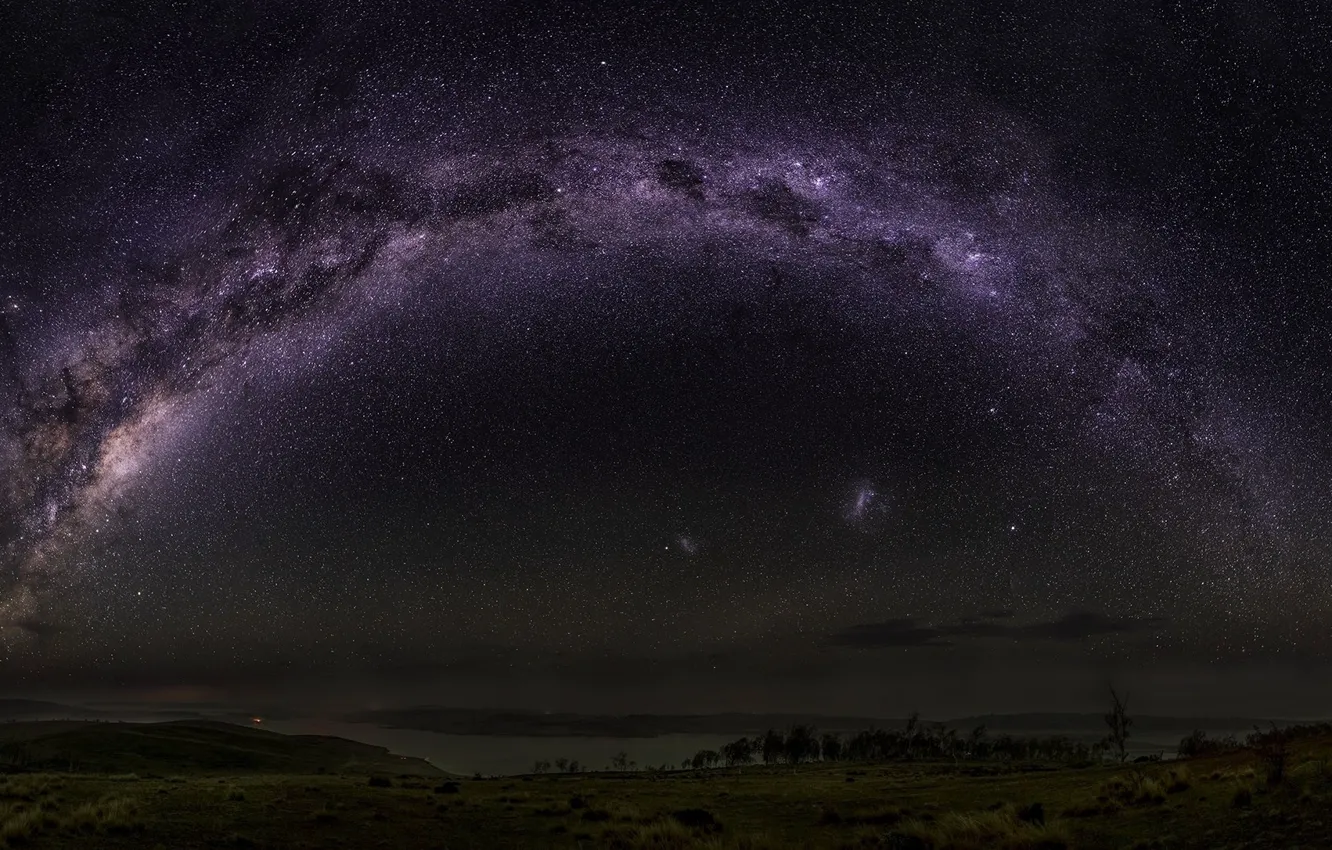 Photo wallpaper night, nature, the milky way