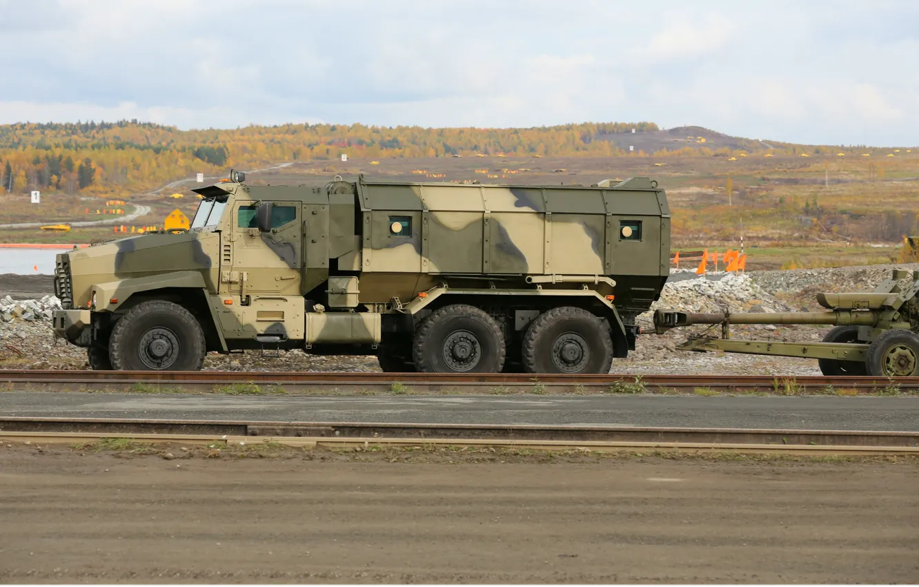 Photo wallpaper military, weapon, army, armored, military vehicle, Howitzer