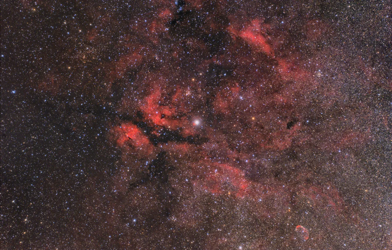 Photo wallpaper Emission nebula, Sadr Region, 20160831
