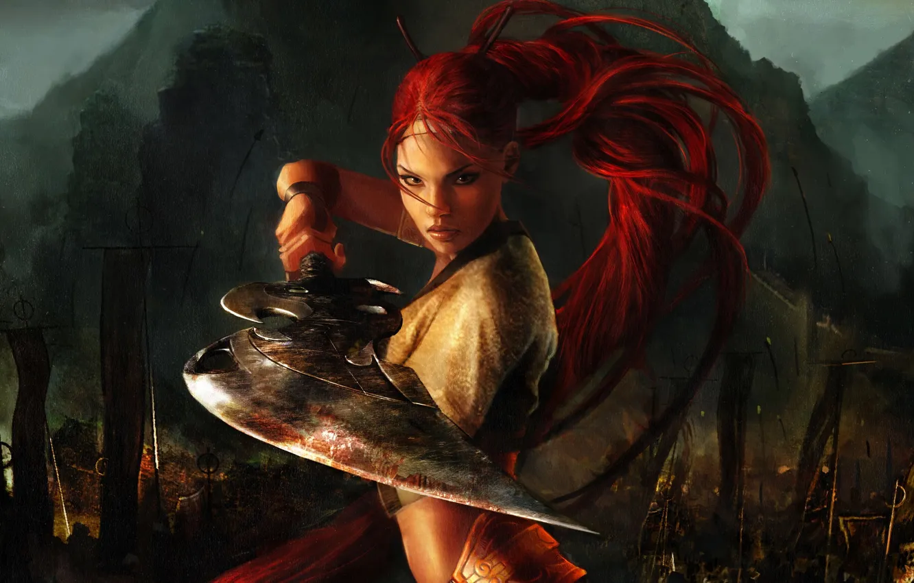 Photo wallpaper Heavenly Sword, PS3, NARIC, Heavenly Sword