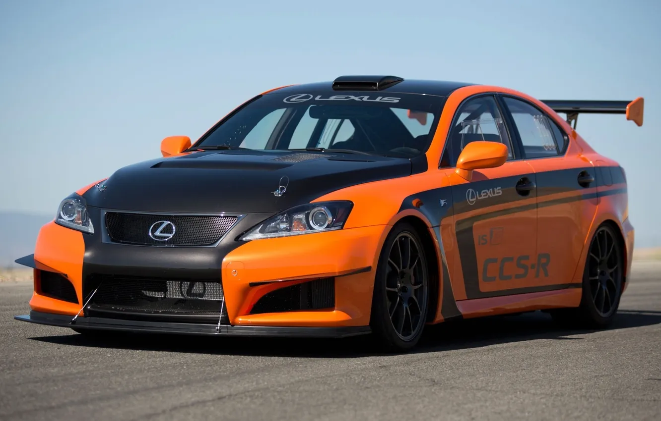 Photo wallpaper the sky, Lexus, sedan, Lexus, the front, racing car, IS F, CCS-R